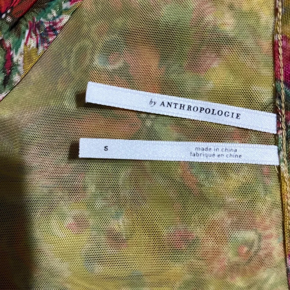 Anthropologie's Gretchen Smocked Tunic Sz Small - Picture 5 of 6